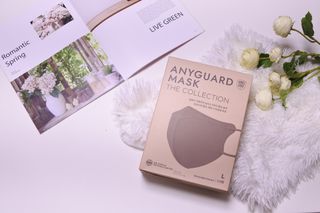 애니가드 셋업마스크 4컬러 각 10매입 [크리미베이지, 캐시미어로즈, 초콜렛브라운, 미드나잇네이비] — 5점을 준 리뷰어가 2022년 2월 올린 사용 사진
