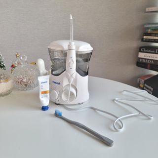 주식회사 클린디 [클린디] 양치 후 남은 이물질, 물치실로 완벽 제거 🦷 구강세정기 세트 [맞춤 칫솔 + 치약 포함] — 5점을 준 리뷰어가 2021년 12월 올린 사용 사진