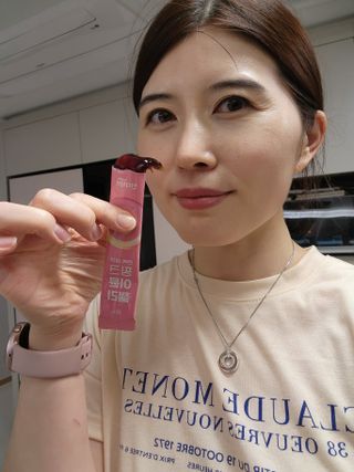 인디닥터 면역 생생 핑크 이뮨 젤리 + 타이탄 BCAA 프로틴 젤리스틱 — 5점을 준 리뷰어가 2022년 5월 올린 사용 사진