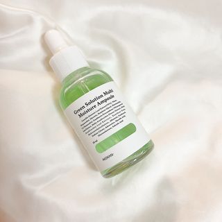 [녹산] 그린 솔루션 멀티 수분 앰플 + 그린 솔루션 멀티 수분크림 — 5점을 준 리뷰어가 2022년 9월 올린 사용 사진