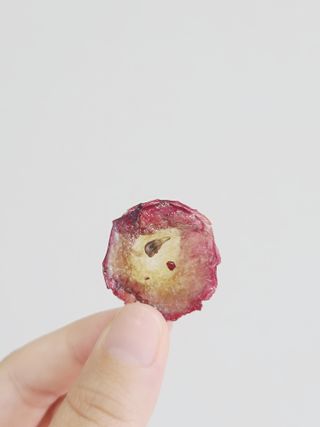 아비삭 과일칩 딸기, 감, 포도, 바나나 4종 — 5점을 준 리뷰어가 2021년 8월 올린 사용 사진