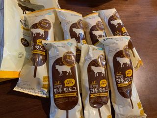 오마뎅 한우핫도그 — 4점을 준 리뷰어가 2021년 5월 올린 사용 사진