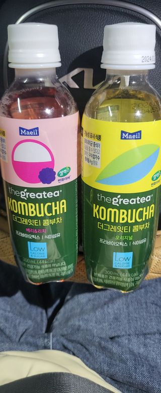 더그레잇티 콤부차 [매일유업] 더그레잇티 44kcal 콤부차 300ml *12개입 (오리지널 6개+베리리치 6개) — 5점을 준 리뷰어가 2023년 7월 올린 사용 사진