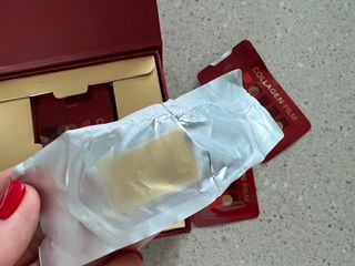 프리마인 귀족의 콜라겐, 92배 흡수율. 럭셔리 프리미엄 셀라브 콜라겐필름 30매 — 5점을 준 리뷰어가 2022년 6월 올린 사용 사진