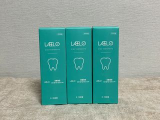 치과에서 쓰는 치약 _ 라벨제로 저불소 꼬마, 키즈, 유아, 베이비, 주니어 안전한 어린이치약 — 5점을 준 리뷰어가 2023년 1월 올린 사용 사진