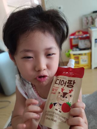 [몸엔용] 우리 아이 건강간식, 달콤한 녹용곤약젤리 디어팡 4종 — 5점을 준 리뷰어가 2021년 8월 올린 사용 사진
