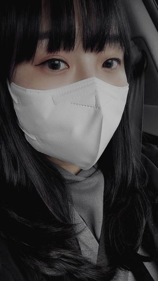 [푸름웰니스] KF94 비움 마스크 - 화이트 — 5점을 준 리뷰어가 2021년 3월 올린 사용 사진