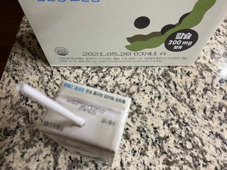 이롬 erom 황성주박사의 국산콩 두유 검은콩 고칼슘 — 5점을 준 리뷰어가 2020년 12월 올린 사용 사진