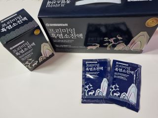 참앤들황토농원 국내산 흑염소를 정성스럽게 담은, 프리미엄 흑염소 진액 70ml x 30포 1박스 — 5점을 준 리뷰어가 2023년 1월 올린 사용 사진
