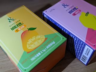 비타앤C 레몬맛, 망고맛 — 5점을 준 리뷰어가 2021년 5월 올린 사용 사진