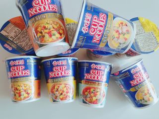 NISSIN 닛신 컵누들  4종 - 씨푸드오리지날, 씨푸드 스파이시, 씨푸드 커리, 씨푸드 XO소스 — 5점을 준 리뷰어가 2022년 3월 올린 사용 사진