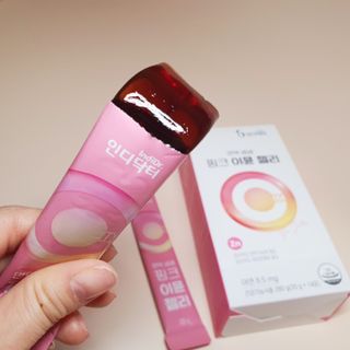 인디닥터 면역 생생 핑크 이뮨 젤리 + 타이탄 BCAA 프로틴 젤리스틱 — 2점을 준 리뷰어가 2022년 3월 올린 사용 사진