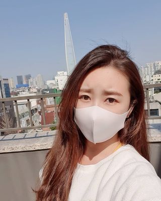 [에이블밤부] 리퓨어 쿠퍼 마스크 10color — 5점을 준 리뷰어가 2021년 3월 올린 사용 사진