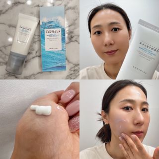 [스킨1004] 마다가스카르 센텔라 히알루-시카 워터핏 선세럼 50ml — 4.5점을 준 리뷰어가 2024년 5월 올린 사용 사진