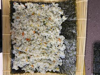 해풀잎 누구나 김밥*1ea [(혼합야채 35g *1ea,  김밥김 (5g, 5ea),  양념간장 (6g, 5ea), 참기름(5g, 2ea)] — 5점을 준 리뷰어가 2022년 7월 올린 사용 사진