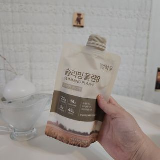 일일하우 슬리밍 플랜B 고소한 귀리맛, 진한 카카오맛 (체중조절식) — 5점을 준 리뷰어가 2023년 6월 올린 사용 사진