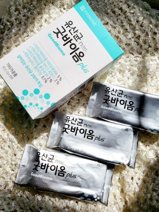 프리마인 유산균 국가지정연구소 선정, 살아있는 생유산균 200억 마리의 힘. 유산균n굿바이옴플러스 — 5점을 준 리뷰어가 2021년 9월 올린 사용 사진