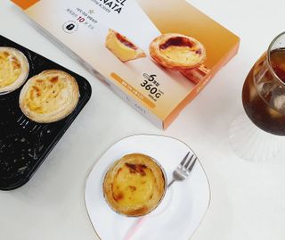 디앙뜨 포르투갈 에그타르트 오리지널 맛+패션후르츠 맛 중 택1 — 5점을 준 리뷰어가 2021년 8월 올린 사용 사진