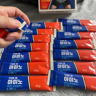 [닥터루템] THIS IS 아미노 디스이즈아미노 필수 조원희 아미노산 1box(15포) — 5점을 준 리뷰어가 2023년 1월 올린 사용 사진