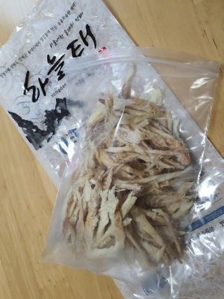 [오늘바스켓] 용대리 손질하늘태 130g — 5점을 준 리뷰어가 2021년 7월 올린 사용 사진