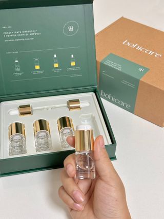 [보히케어] 컨센트레이트 이데베논 7 펩타이드 콤플렉스 앰플 — 5점을 준 리뷰어가 2023년 8월 올린 사용 사진