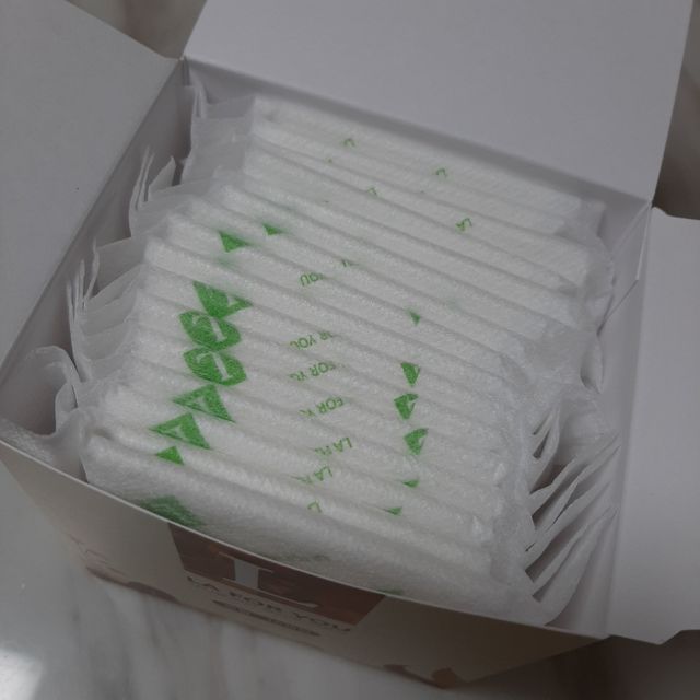 라포유 생리대 순면커버 중형 날개형 리뷰 사진