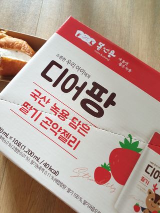 [몸엔용] 우리 아이 건강간식, 달콤한 녹용곤약젤리 디어팡 4종 — 5점을 준 리뷰어가 2021년 8월 올린 사용 사진