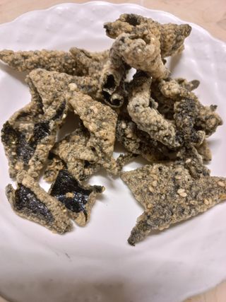 오봉산꽃부각 [만나식품] 오봉산 꽃부각 3가지 맛(오리지널, 새우맛, 매운고추맛) — 5점을 준 리뷰어가 2023년 1월 올린 사용 사진