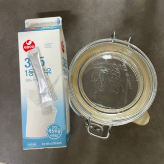 하나마이 [BEST 판매율 1위] 카스피해 유산균 종균_발효기가 필요없이 간편하게 만들어 먹는 요거트 생유산균 — 5점을 준 리뷰어가 2023년 3월 올린 사용 사진