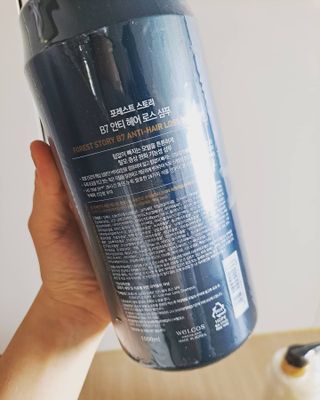 [포레스트스토리] B7 안티 헤어로스 샴푸1,000ml + 헤어팩 1,000ml — 5점을 준 리뷰어가 2021년 3월 올린 사용 사진