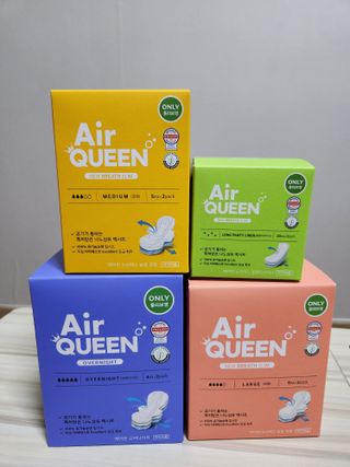 에어퀸 뉴브레스 유기농 생리대 4종 (팬티라이너 20P + 중형 10P + 대형 10P + 오버나이트 8P)_체험단 — 5점을 준 리뷰어가 2024년 6월 올린 사용 사진