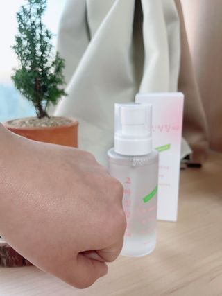 [시카앰플] 묘오한 고마진정할때 진정 스프레이 앰플 150ml — 5점을 준 리뷰어가 2021년 1월 올린 사용 사진
