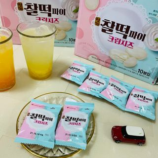 롯데제과 찰떡파이 크림치즈 — 5점을 준 리뷰어가 2021년 5월 올린 사용 사진