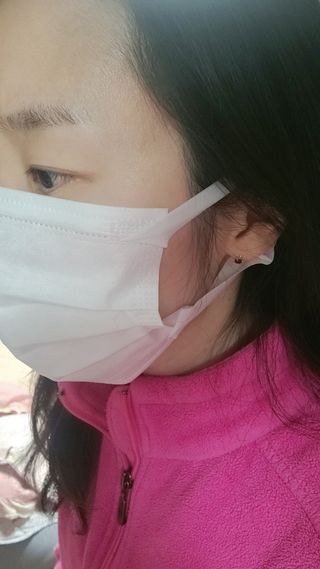 케이퓨리 KF80 덴탈 귀편한 숨쉬기편한 마스크 50매 — 4점을 준 리뷰어가 2023년 5월 올린 사용 사진