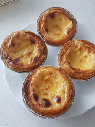 디앙뜨 포르투갈 에그타르트 오리지널 맛+패션후르츠 맛 중 택1 — 4점을 준 리뷰어가 2021년 7월 올린 사용 사진