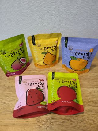 아비삭과일칩 5종 /딸기,사과,배,귤,무화과 5종 — 5점을 준 리뷰어가 2021년 5월 올린 사용 사진