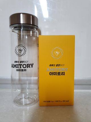 주식회사 씨크릿비에프랩 마시는 아미노산 아미토리 열대과일맛 14포 [1포, 5g / 보틀증정] — 4점을 준 리뷰어가 2022년 12월 올린 사용 사진