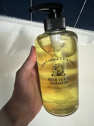 디어미어 맥주효모 샴푸 500ml — 5점을 준 리뷰어가 2022년 8월 올린 사용 사진