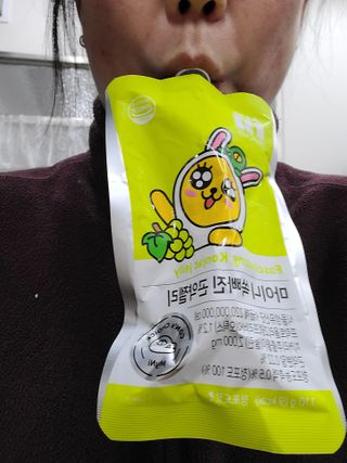 일동제약 마이니 마이니 쏙빠진 곤약젤리 — 5점을 준 리뷰어가 2021년 2월 올린 사용 사진