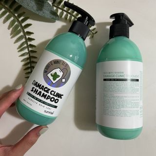 썸헤어 / SUMHAIR 썸헤어 데미지 클리닉 샴푸+트리트먼트 네롤리&민트티 — 4.5점을 준 리뷰어가 2021년 6월 올린 사용 사진