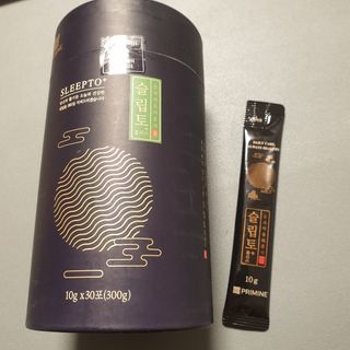 프리마인 자체 기업부설 연구소에서 찾아낸 건강한 수면의 비밀.  슬립토 플러스 30포 — 4점을 준 리뷰어가 2021년 10월 올린 사용 사진