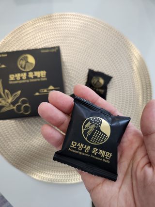 원더라이프 모생생흑깨환 — 5점을 준 리뷰어가 2022년 7월 올린 사용 사진