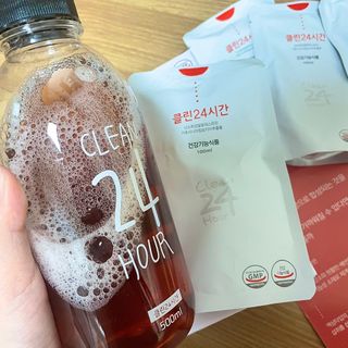 클린24시간 1BOX(5포) + 전용보틀(500ml) — 5점을 준 리뷰어가 2022년 11월 올린 사용 사진