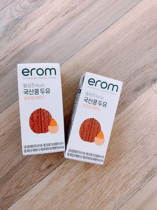 이롬 erom 황성주박사의 국산콩 두유 호두와 아몬드 — 5점을 준 리뷰어가 2020년 12월 올린 사용 사진