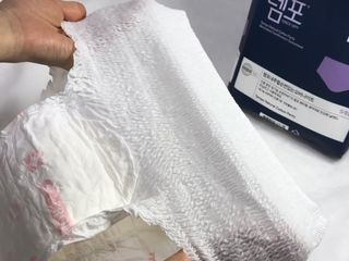 N[템포 ] 패드 내추럴 순면 입는 오버나이트 5P * 2개 — 5점을 준 리뷰어가 2024년 2월 올린 사용 사진