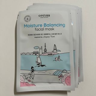 세뚜아(Cettua) 나우[세뚜아] 모이스처 밸런싱 페이셜 마스크 Cettua Moisture Balancing Facial Mask 4매 — 4점을 준 리뷰어가 2023년 12월 올린 사용 사진