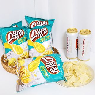 스윙칩 <스윙로드 한정판> 스윙칩 갈릭디핑소스맛 20봉 — 5점을 준 리뷰어가 2021년 10월 올린 사용 사진