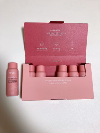 랩앤뷰티 메가 벨벳 콜라겐 12000 — 4점을 준 리뷰어가 2021년 5월 올린 사용 사진