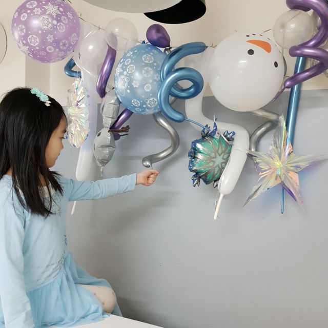 DIY 겨울왕국 풍선가랜드 리뷰 사진