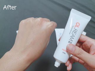 클림 9월 28일, 출시 손 세정의 번거로움을 없앤 핸드크림 — 5점을 준 리뷰어가 2021년 1월 올린 사용 사진